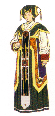 Scan of artwork for a Nun of Yevon